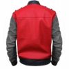 Back To The Future Leather Jacket Back Image