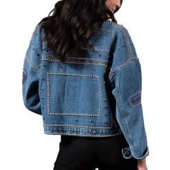 Baltimore Ravens Denim Buttoned Jacket