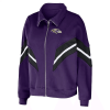 Baltimore Ravens Erin Andrews Purple Yarn Dye Jacket