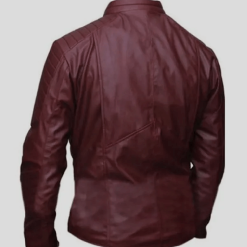 Batman vs Superman Dawn Of Justice Maroon Leather Jacket