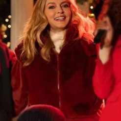 Best Christmas Ever 2023 Charlotte Sanders Maroon Jacket