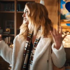 Best Christmas Ever 2023 Heather Graham White Coat