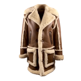Brock Brown Shearling Overcoat