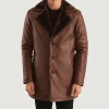 Cinnamon Leather Fur Coat