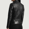 Cityscape Black Leather Jacket