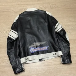 DUCATI Moto Y2K Black Leather Jacket