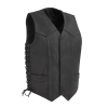 Deadwood Mens Motorcycle Western Style Leather Vest