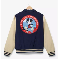 Disney 100 Mickey Mouse Collared Varsity Jacket
