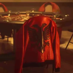 Drake Albanian Flag Polar Opposites Leather Jacket