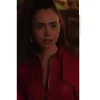 Emily in Paris S04 Lily Collins Leather Jacket