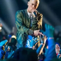 Eminem Saturday Night Live Green Bomber Jacket