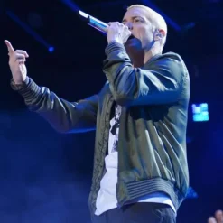 Eminem Saturday Night Live Green Bomber Jacket