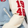 Fashion Nova 49ers Denim Cropped Jacket