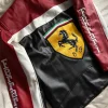 Ferrari Black Leather Racing Jacket