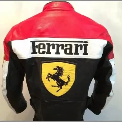 Ferrari Motorcycle Racing Black Jacket