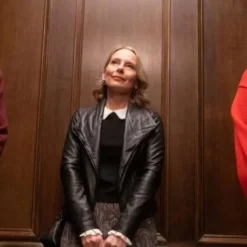 Jan Only Murders in the Building Black Leather Jacket