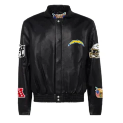 Jeff Hamilton Los Angeles Chargers Full Leather Jacket