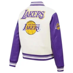 LA Lakers Cream Retro Classic Jacket