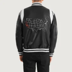 Liberte California Leather Varsity Jacket