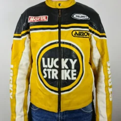 Lucky Strike 1990s Racing Leather Vintage Jacket