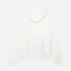 Back view of an offwhite 80 Relaxed Hoodie, showcasing its relaxed fit and soft fabric