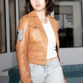 Attack on Titan Brown Leather Jacket