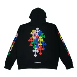 Chrome Hearts Black & Multicolor ‘Cross Cemetery’ Hoodie - Back View