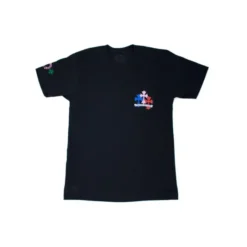Front view of the Chrome Hearts Multicolor Cross Cemetery T-shirt featuring a classic design with a bold logo print.