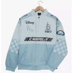 Front view of the Cinderella Icons Racing Jacket featuring bold racing-inspired graphics and premium detailing.