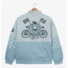 Back view of the Cinderella Icons Racing Jacket showcasing bold graphics and intricate detailing.