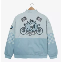 Back view of the Cinderella Icons Racing Jacket showcasing bold graphics and intricate detailing.