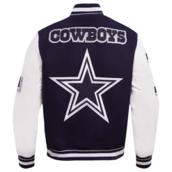 Dallas Cowboys Mashup Wool Varsity Jacket – Back View