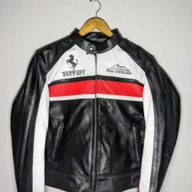 Ferrari Biker Racing Leather Jacket
