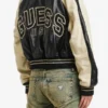 GUESS USA Leather Varsity Jacket - Back View