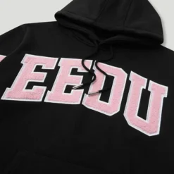 Close-up of the Geedup Team Logo Black Hoodie – Front