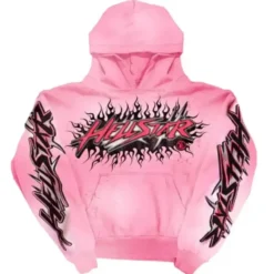 A vibrant pink hoodie featuring bold "Brainwashed Without Brain" graphics on the chest, blending streetwear aesthetics with edgy design.