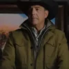 John Dutton Yellowstone Green Cotton Jacket front view