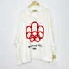 Kith Olympics Heritage Nelson Collared Pullover front view featuring a Montréal 1976 Olympic logo on an off-white collared design.