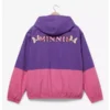 Back view of Minnie Mouse Color Block Windbreaker Jacket with 