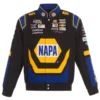 NAPA Auto Racing JH Design Jacket - Front View with embroidered sponsor logos and NAPA branding.
