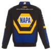 NAPA Auto Racing JH Design Jacket - Back View featuring large NAPA logo and racing-inspired design.