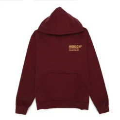 Maroon NY NBA All Star Cleveland Cavs Hoodie with "HIDDEN" text logo on the chest.