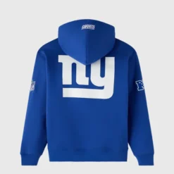OVO NFL New York Giants Icon Team Hoodie back view featuring a large NY Giants logo in white.