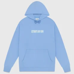 Light blue OVO Spellout Hoodie featuring a centered "October's Very Own" text logo on the chest.