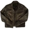 Pedro Pascal Kingsman The Golden Circle Leather Jacket - Close-up Detail