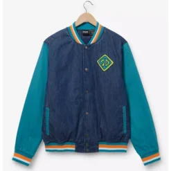 Scooby-Doo Mystery Machine Denim Varsity Jacket – Front View