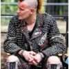 Caught Stealing 2025 Matt Smith Studded Leather Jacket front