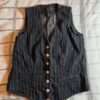 Poker Face Natasha Lyonne Pinstripe Denim Vest front