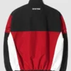 Qt8 Garments Red Black Track Jacket back