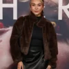 Sam BT Bring Her Back 2025 Brown Fur Cropped Jacket front